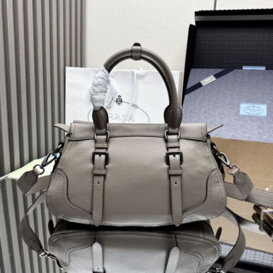 Super Clone Replica Tote/Shopping Bag Prada Large 1BG604 Gray Top Replica Tote/Shopping Bag Prada Large 1BG604 Gray