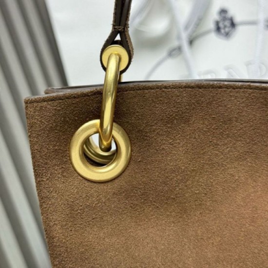 Super Clone Replica Prada Etude Large Suede Crossbody Bag 1BC259 Caramel Top Replica Prada Etude Large Suede Crossbody Bag 1BC259 Caramel