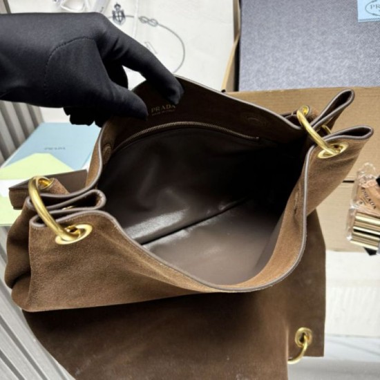 Super Clone Replica Prada Etude Large Suede Crossbody Bag 1BC259 Caramel Top Replica Prada Etude Large Suede Crossbody Bag 1BC259 Caramel
