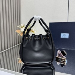 Super Clone Replica Prada Darling Mini Bucket Bag 1BE087 Black Top Replica Prada Darling Mini Bucket Bag 1BE087 Black
