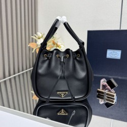 Top Replica Prada Darling Mini Bucket Bag 1BE087 Black