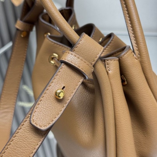 Super Clone Replica Prada Darling Mini Bucket Bag 1BE087 Brown Top Replica Prada Darling Mini Bucket Bag 1BE087 Brown