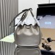 Super Clone Replica Prada Darling Mini Bucket Bag 1BE087 Gray Top Replica Prada Darling Mini Bucket Bag 1BE087 Gray