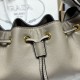 Super Clone Replica Prada Darling Mini Bucket Bag 1BE087 Gray Top Replica Prada Darling Mini Bucket Bag 1BE087 Gray