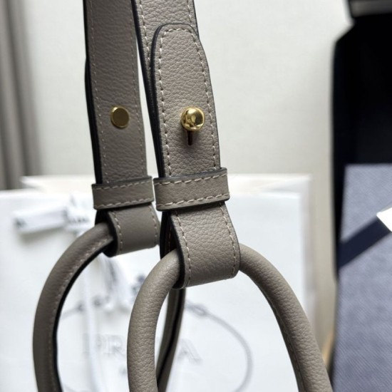 Super Clone Replica Prada Darling Mini Bucket Bag 1BE087 Gray Top Replica Prada Darling Mini Bucket Bag 1BE087 Gray