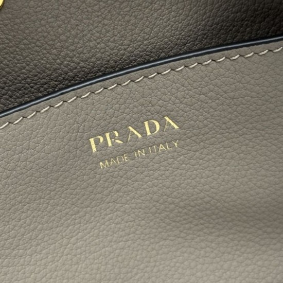 Super Clone Replica Prada Darling Mini Bucket Bag 1BE087 Gray Top Replica Prada Darling Mini Bucket Bag 1BE087 Gray