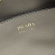 Super Clone Replica Prada Darling Mini Bucket Bag 1BE087 Gray Top Replica Prada Darling Mini Bucket Bag 1BE087 Gray