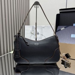 Top Replica Prada Aimèe Classic Large Hobo/Shoulder Bag in Black