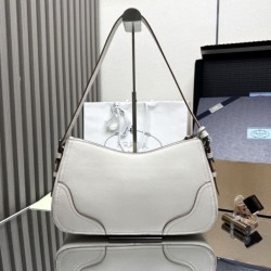 Top Replica Prada Aimèe Classic Large Hobo/Shoulder Bag in Beige