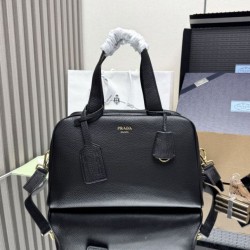 Top Replica Prada Large Handbag 1BB148 Black