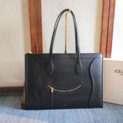 Top Replica Celine Flat Cabas Travel Bag in Black