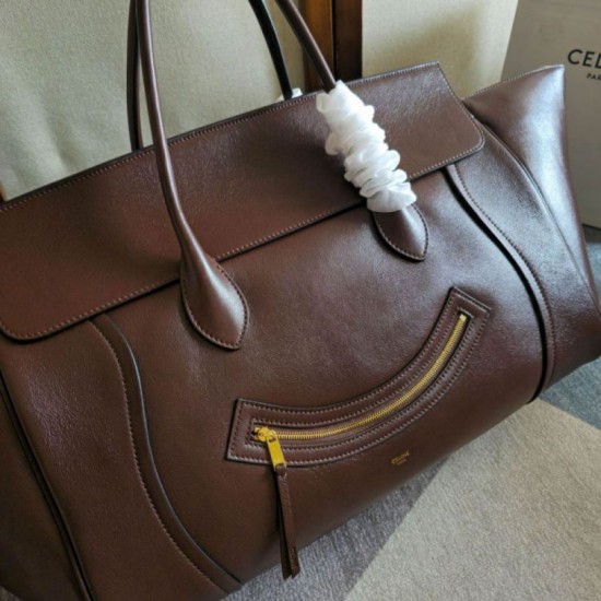 Top Replica Celine Large Soft Travel Bag in Coffee