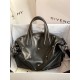 Top Replica Givenchy Nightingale bag with silver-tone cross details in black