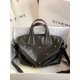 Top Replica Givenchy Nightingale bag with silver-tone cross details in black