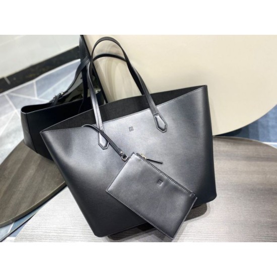 Top Replica Givenchy Wing tote bag with removable internal zipper pouch in black