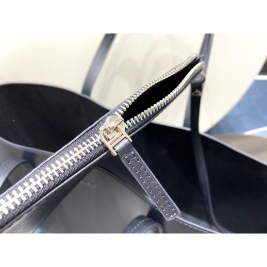 Top Replica Givenchy Wing tote bag with removable internal zipper pouch in black