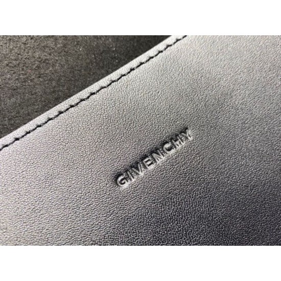 Top Replica Givenchy Wing tote bag with removable internal zipper pouch in black