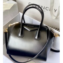 Top Replica Givenchy Antigona Mini tote bag in black leather