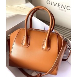 Top Replica Givenchy Antigona Mini tote bag in brown leather