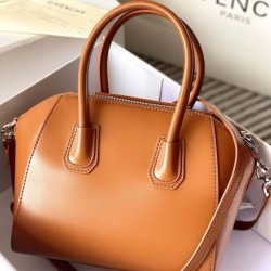Top Replica Givenchy Antigona Mini tote bag in brown leather