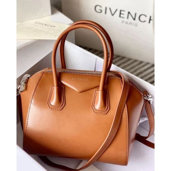 Top Replica Givenchy Antigona Mini tote bag in brown leather