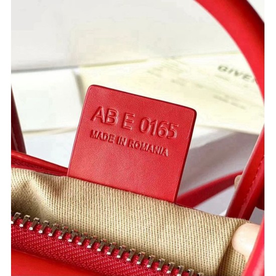 Top Replica Givenchy Antigona Mini tote bag in red leather