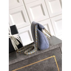 Super Clone Replica Chanel Suede Diana Foldable Tote Bag Small/Medium/Large Blue Top Replica Chanel Suede Diana Foldable Tote Bag Small/Medium/Large Blue