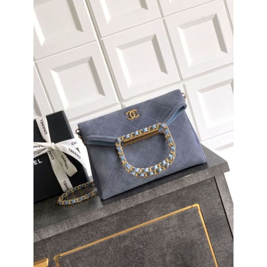Super Clone Replica Chanel Suede Diana Foldable Tote Bag Small/Medium/Large Blue Top Replica Chanel Suede Diana Foldable Tote Bag Small/Medium/Large Blue