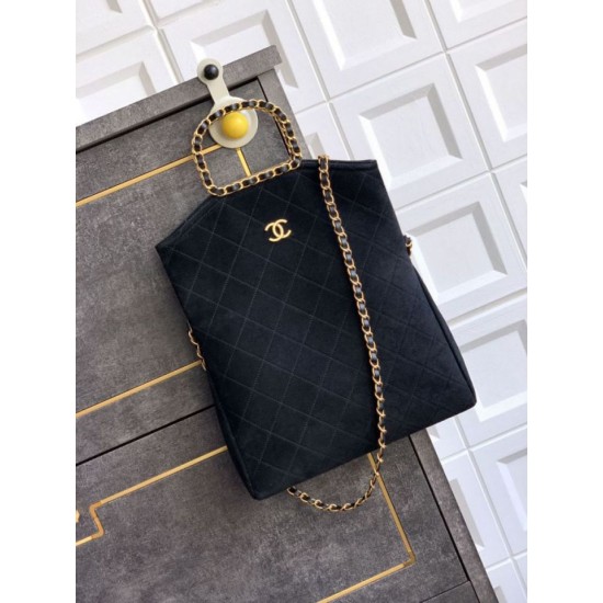 Super Clone Replica Chanel Suede Diana Foldable Tote Bag Small/Medium/Large Black Top Replica Chanel Suede Diana Foldable Tote Bag Small/Medium/Large Black