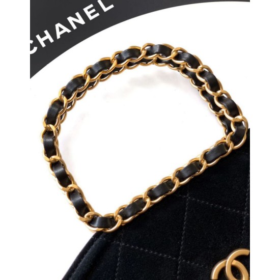 Super Clone Replica Chanel Suede Diana Foldable Tote Bag Small/Medium/Large Black Top Replica Chanel Suede Diana Foldable Tote Bag Small/Medium/Large Black