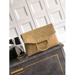Top Replica Chanel Suede Diana Foldable Tote Bag Small/Medium/Large Brown
