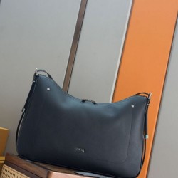 Top Replica Men's Dior Large Dior Slider Zipped Hobo Bag in Black