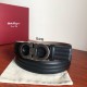 Top Replica Salvatore Ferragamo Men's 3.5cm Belt in Silver, Black
