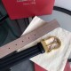 Top Replica Salvatore Ferragamo Men's 3.5cm Belt with Exquisite Gold Pin Buckle, Black