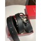 Top Replica Salvatore Ferragamo Men's 3.5 cm Belt with Black Buckle