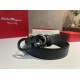 Top Replica Salvatore Ferragamo Men's 3.5 cm Belt with Black Buckle