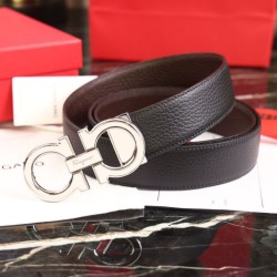 Super Clone Replica Salvatore Ferragamo Men's 3.5 cm Reversible Belt with Steel Buckle (Black/Coffee) Top Replica Salvatore Ferragamo Men's 3.5 cm Reversible Belt with Steel Buckle (Black/Coffee)