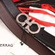 Top Replica Salvatore Ferragamo Men's 3.5 cm Reversible Belt with Steel Buckle (Black/Coffee)