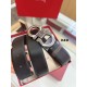 Top Replica Salvatore Ferragamo Men's 3.5 cm Reversible Belt with Double-Ring Horseshoe Buckle
