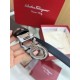 Top Replica Salvatore Ferragamo Men's 3.5 cm Reversible Belt with Double-Ring Horseshoe Buckle