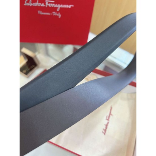 Top Replica Salvatore Ferragamo Men's 3.5 cm Reversible Belt with Double-Ring Horseshoe Buckle
