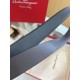 Top Replica Salvatore Ferragamo Men's 3.5 cm Reversible Belt with Double-Ring Horseshoe Buckle