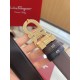 Top Replica Salvatore Ferragamo Men's 3.5 cm Reversible Belt with Gold Double-Ring Horseshoe Buckle