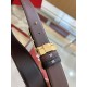 Top Replica Salvatore Ferragamo Men's 3.5 cm Reversible Belt with Gold Double-Ring Horseshoe Buckle