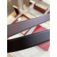 Top Replica Salvatore Ferragamo Men's 3.5 cm Reversible Belt with Gold Double-Ring Horseshoe Buckle