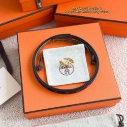 Top Replica Hermes Women's My H and Reversible Hermès sur Mer Belt 13 mm Black/Brown