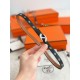 Top Replica Hermes Women's My H and Reversible Hermès sur Mer Belt 13 mm Black/Brown
