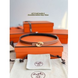 Top Replica Hermes Belt Women's My H and Reversible Hermès sur Mer 13mm Belt in Brown/Black
