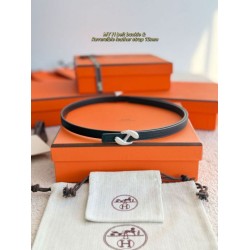 Top Replica Women's Hermès My H and Hermès sur Mer 13mm Belt in Black