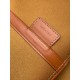 Top Replica Celine Triomphe Soft Shopper Bag in Tan Canvas/Calfskin